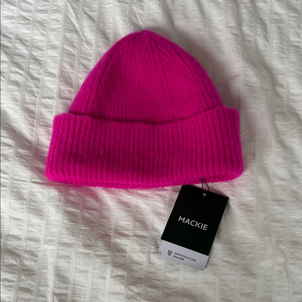 Mackie Hot Pink Beanie